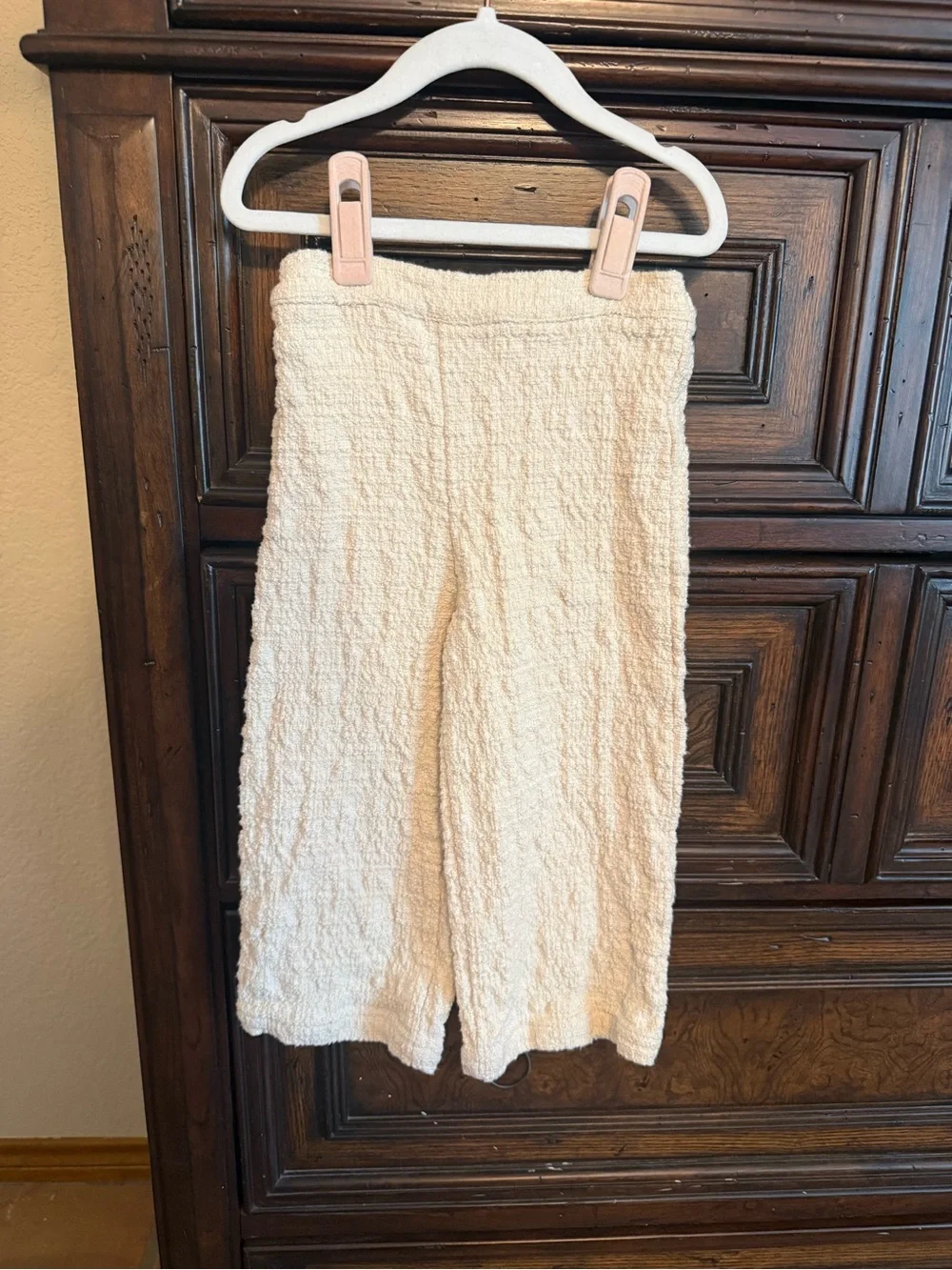 Rylee + Cru Cream tweed textured two-Piece Set
